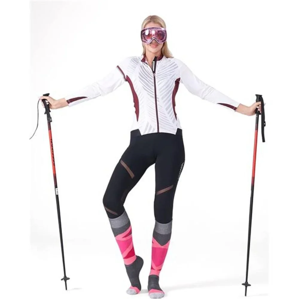 3 Pack, Women's Ski Socks Full Cushioned Winter Warm Wool Socks